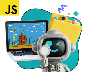 Язык программирования JavaScript + AI. Проектное обучение + геймификация + AI-помощники - КИБЕРшкола программирования для детей, компьютерные курсы для школьников, начинающих и подростков - KIBERone г. Изобильный